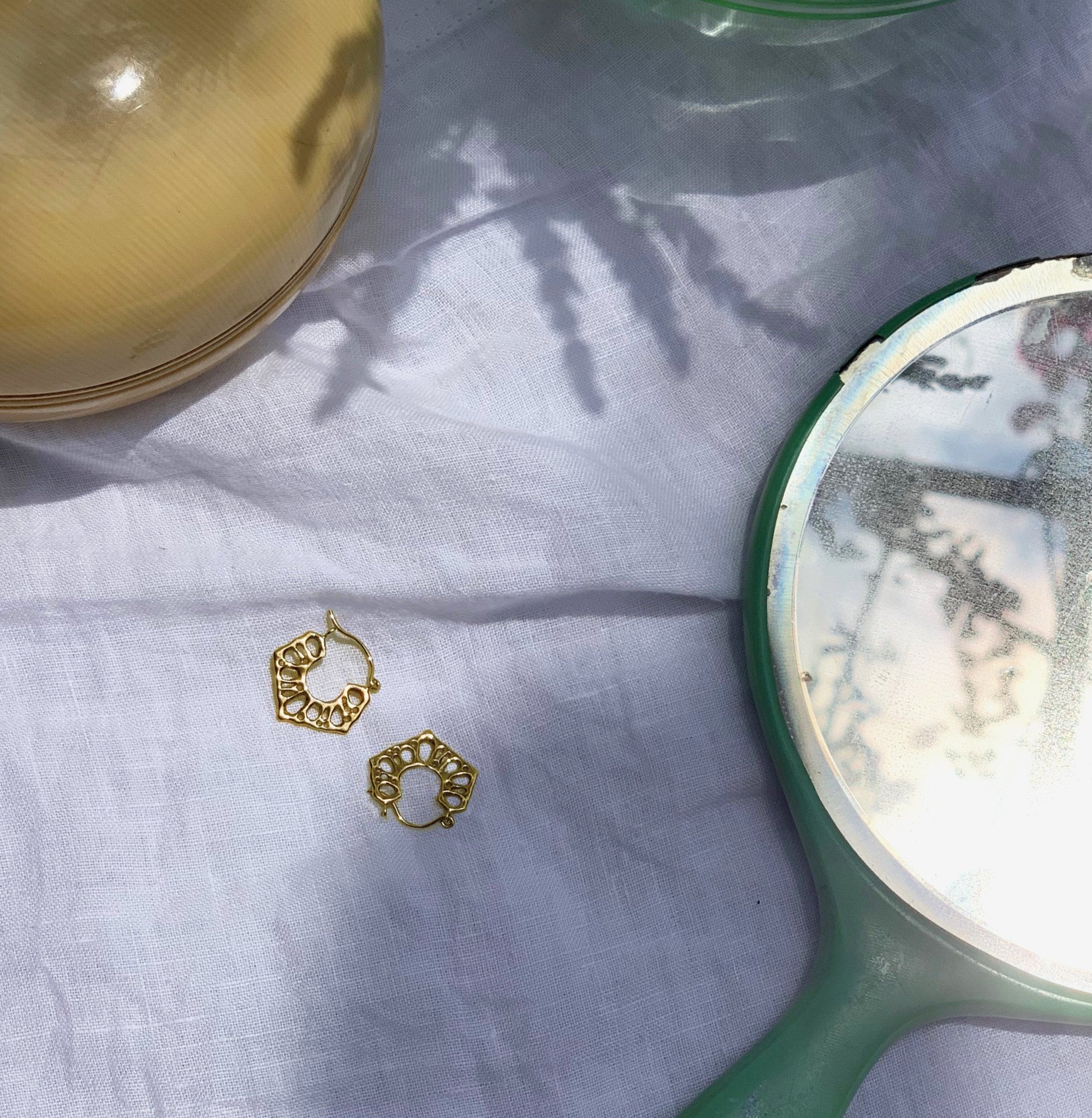 Patterned Creole Hoop Earrings