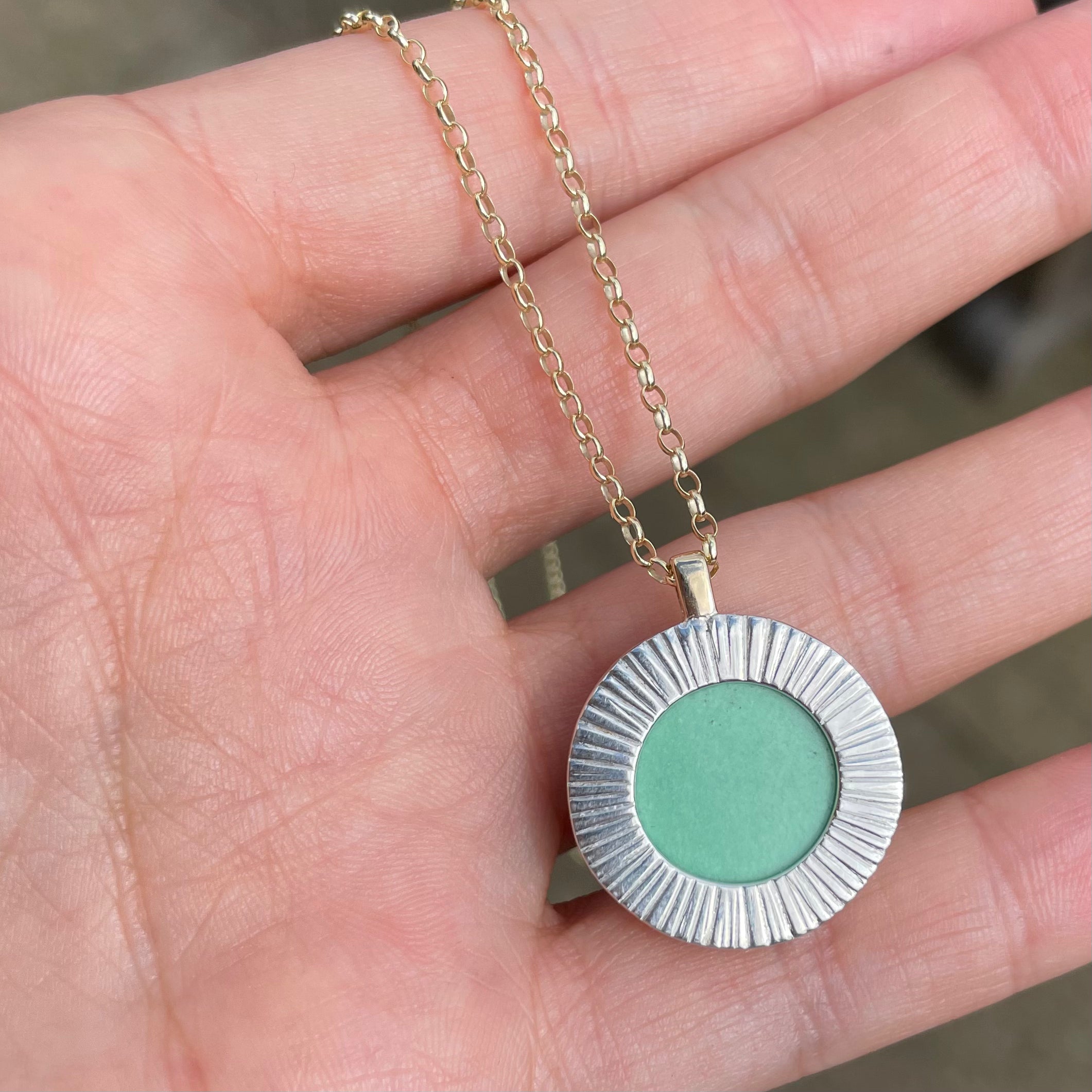 Flux Gold & Aventurine Necklace