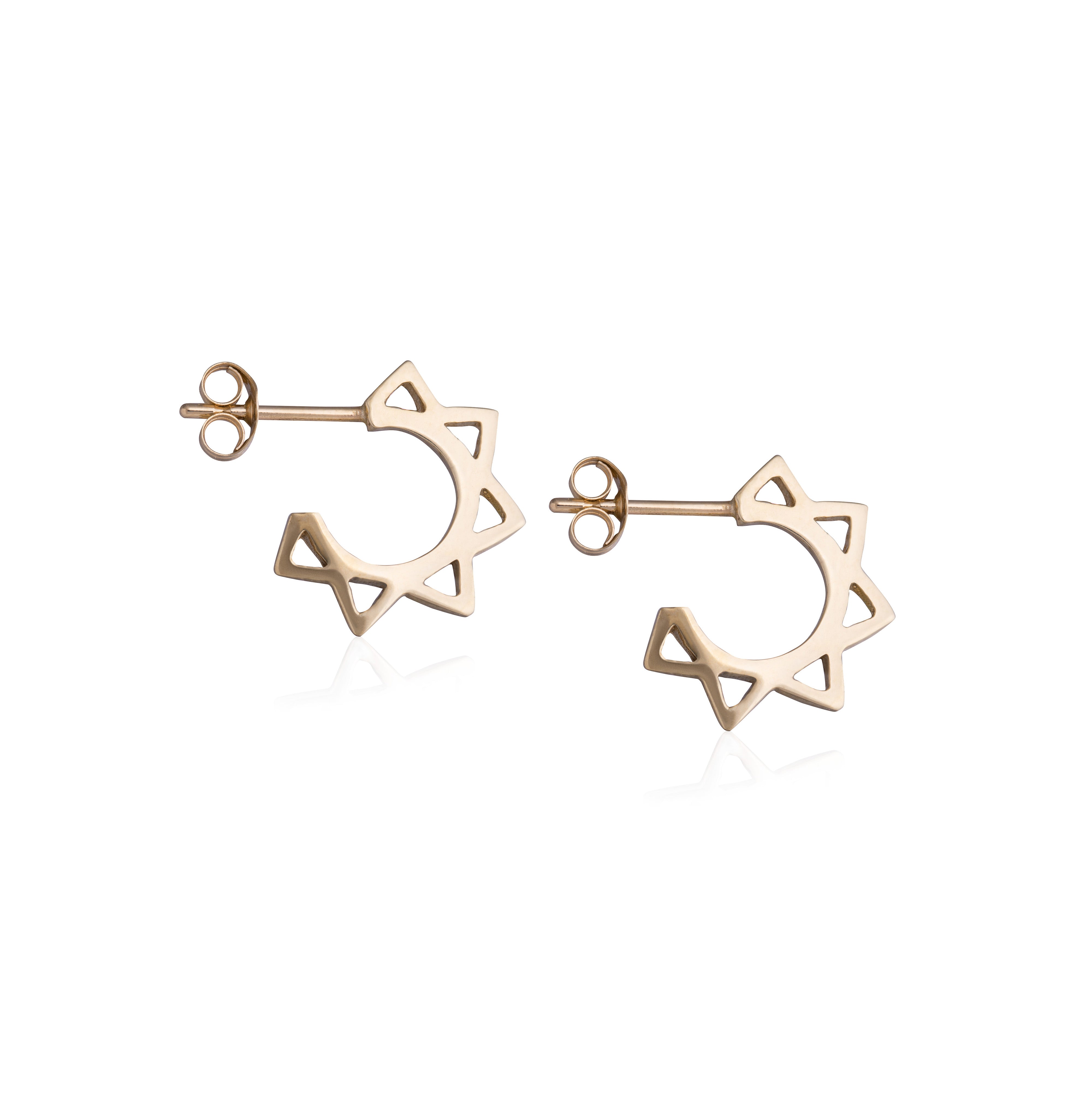 Mini Geometric Solar Earrings