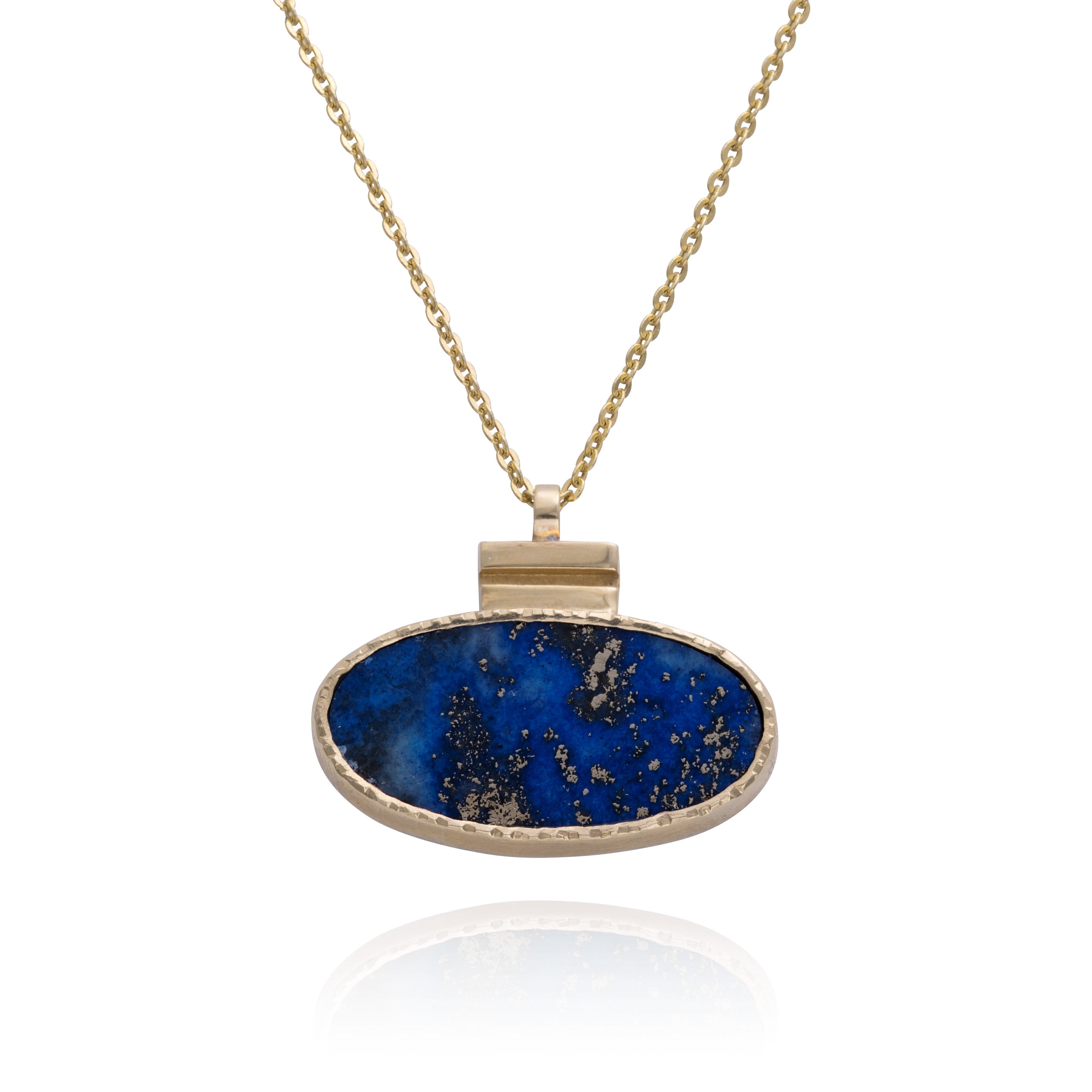 Lapis Ellipse Necklace