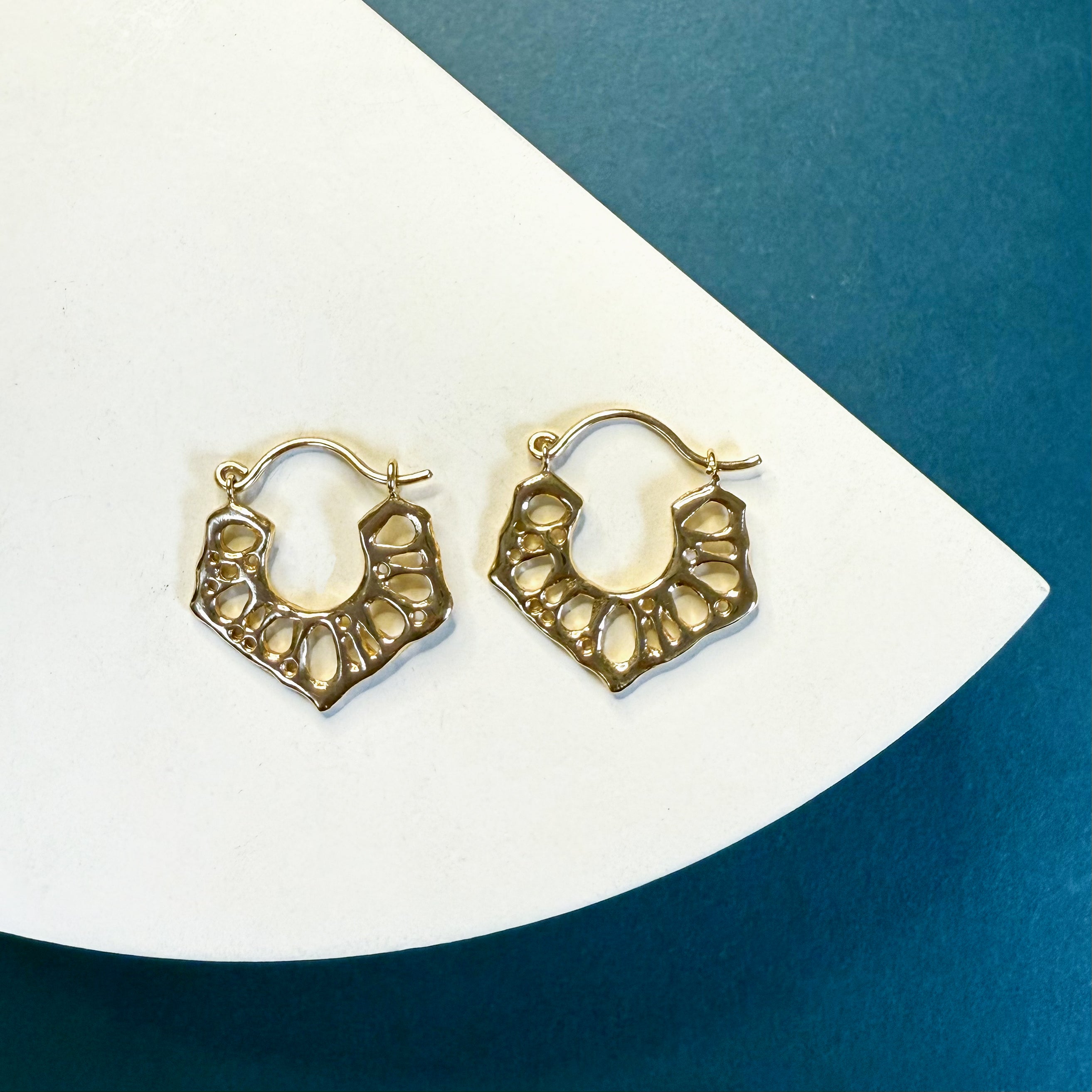 Patterned Creole Hoop Earrings