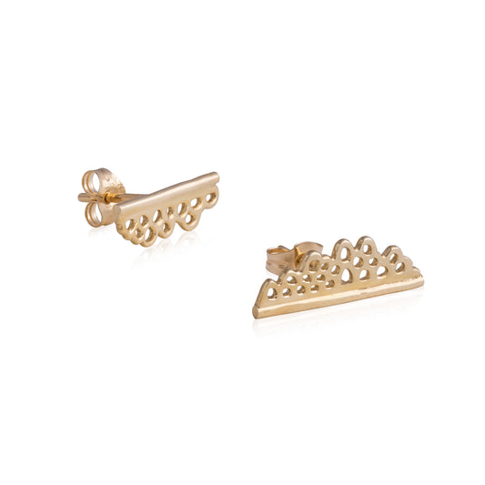 Flux Edge Stud Earrings