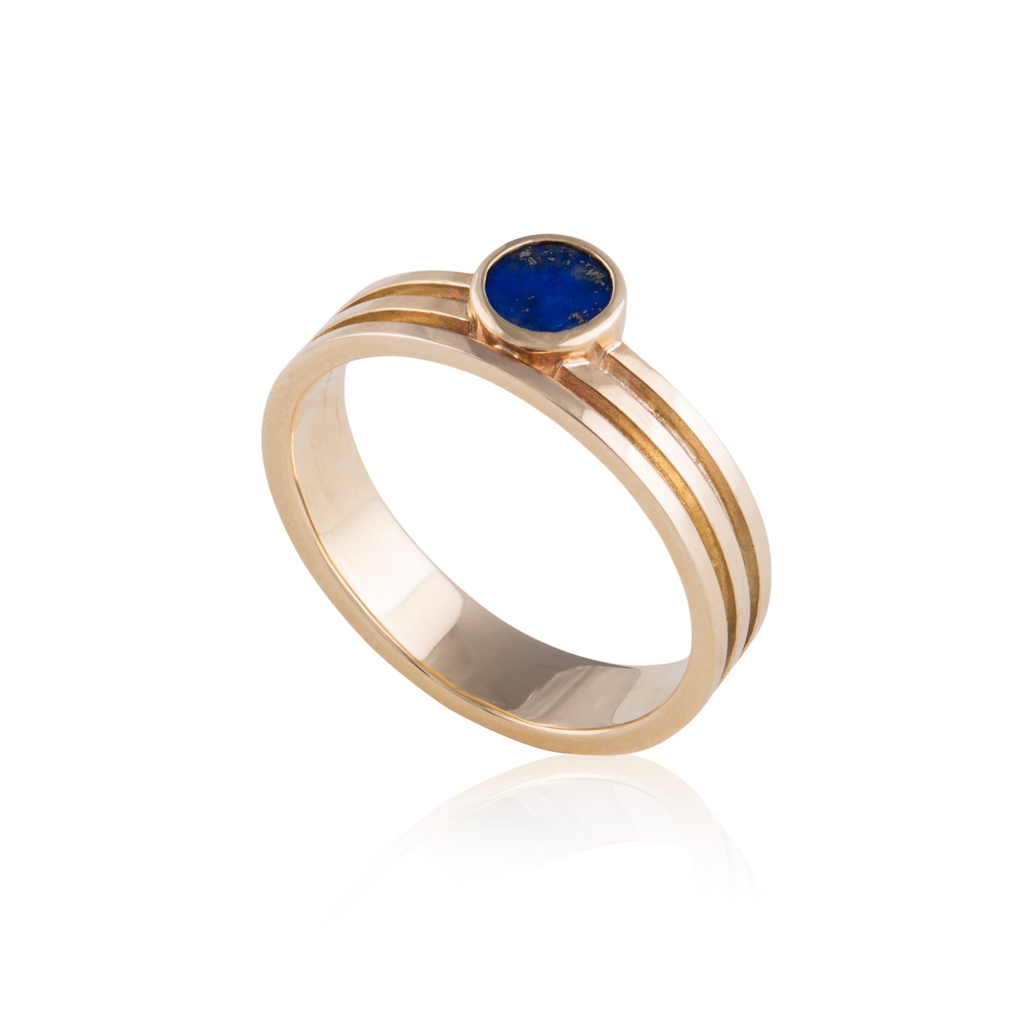 Linea Ring set with Lapis Lazuli