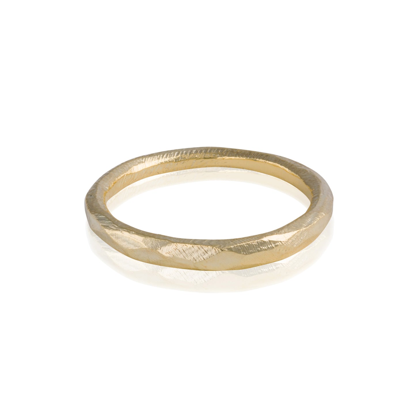 Faceted Hewn Ring
