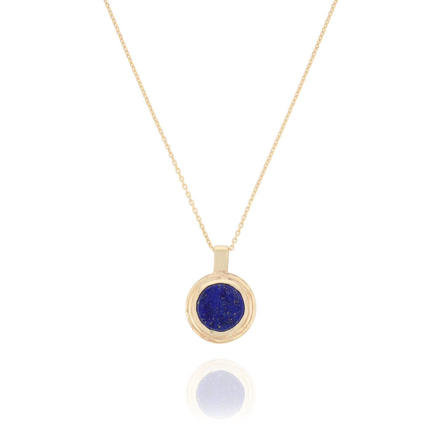 ASCENT Gold Necklace with Lapis Lazuli Stone