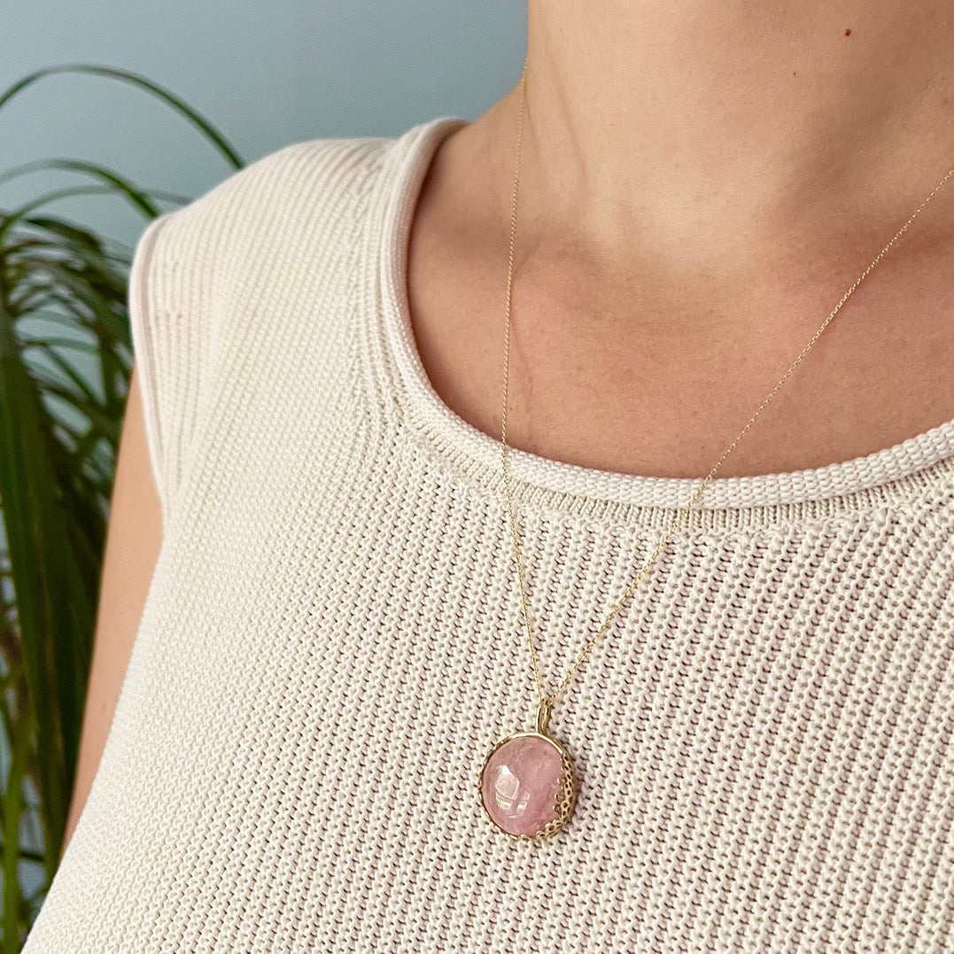 Morganite Flux Necklace